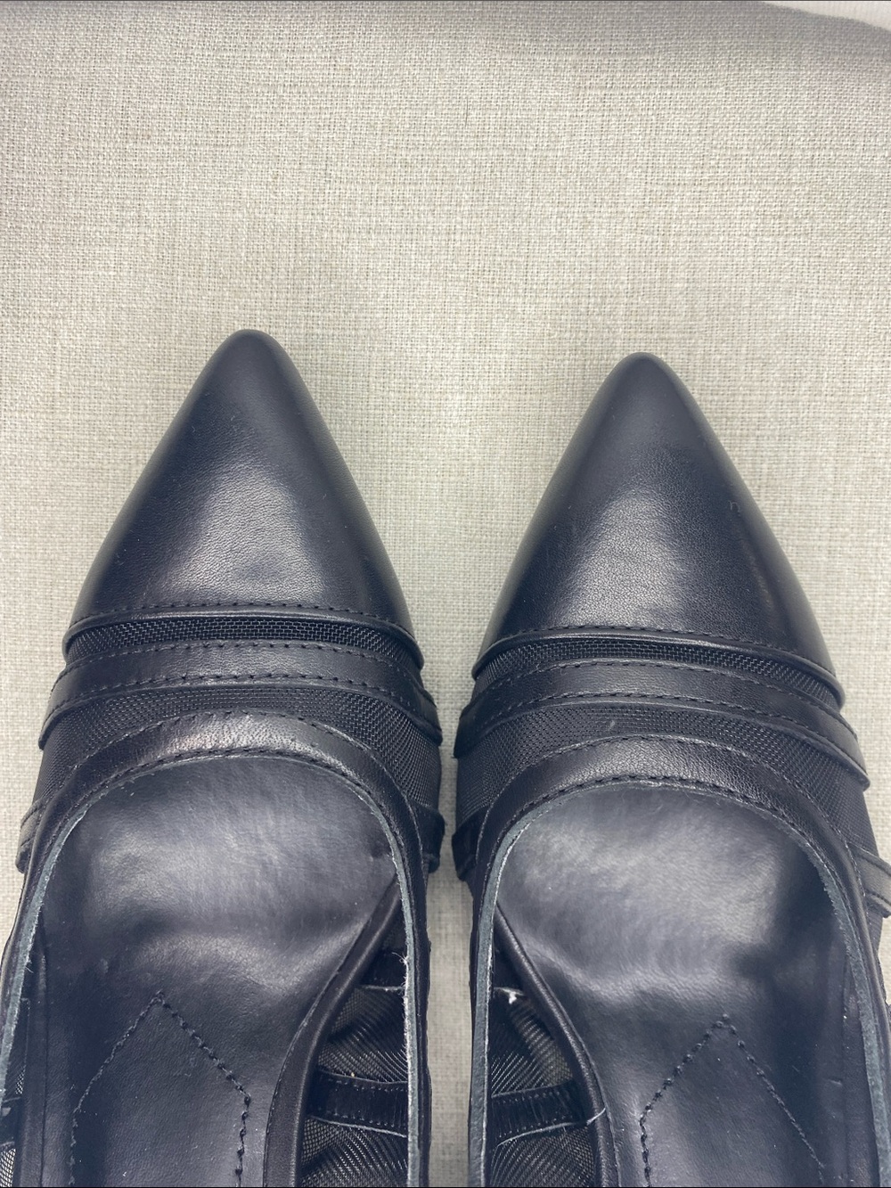 🔥Bundle 6 for $25🔥 Charles David Black Pointed-Toe Pumps - Peek-a-boo mesh - Picture 7 of 9